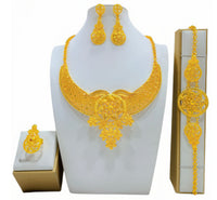 Majestic Radiance – Arabic Bridal Jewelry Set (Gold-Plated)1
