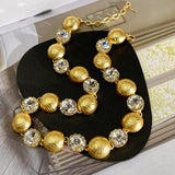 Light Luxury Elegant Gold Necklace Middle-ancient Clavicle Chain