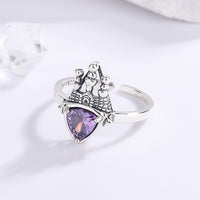 Castle Love Ring 925 Sterling Silver