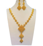 Majestic Radiance – Arabic Bridal Jewelry Set (Gold-Plated)1