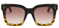 Style Kim Kardashian Sunglasses Lady Flat Top Eyewear fashion style
